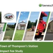 Cover page of the Town of Thompson’s Station Impact Fee Study Final Report