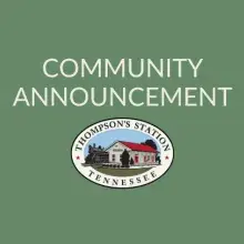 Community Announcement