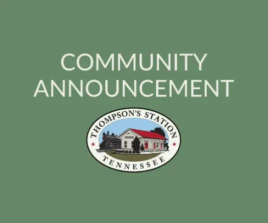 Community Announcement