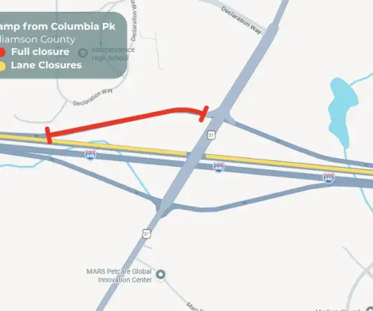 840 Land/Ramp Closures