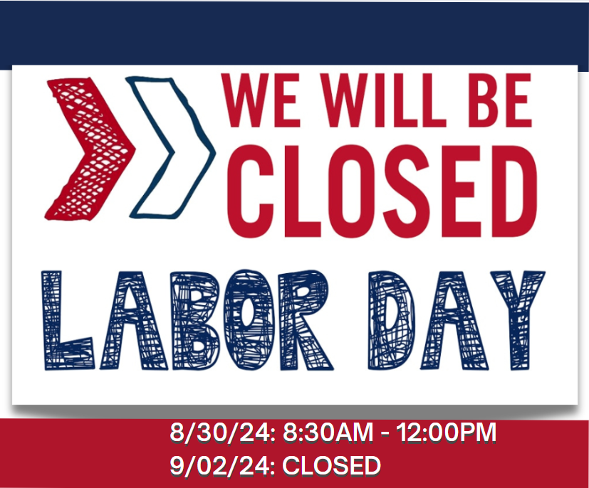 Closed for Labor Day